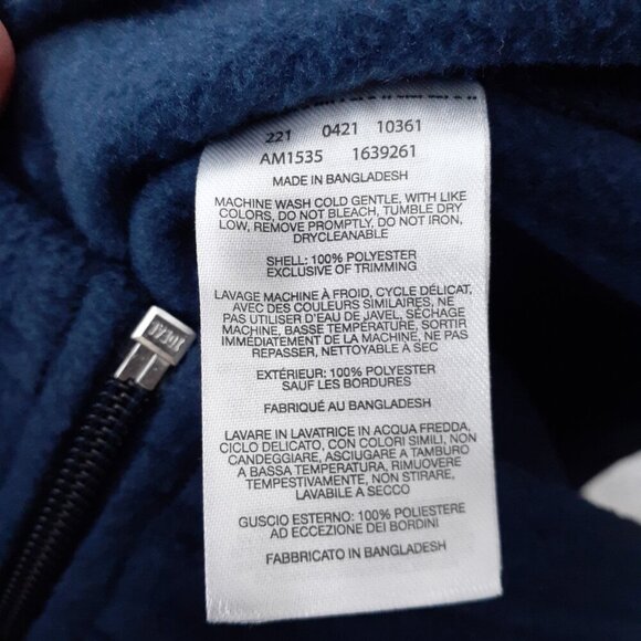 Columbia Mens Fleece Vest XL Full Zip Blue Outdoor Camping Hiking 850 - Picture 4 of 4